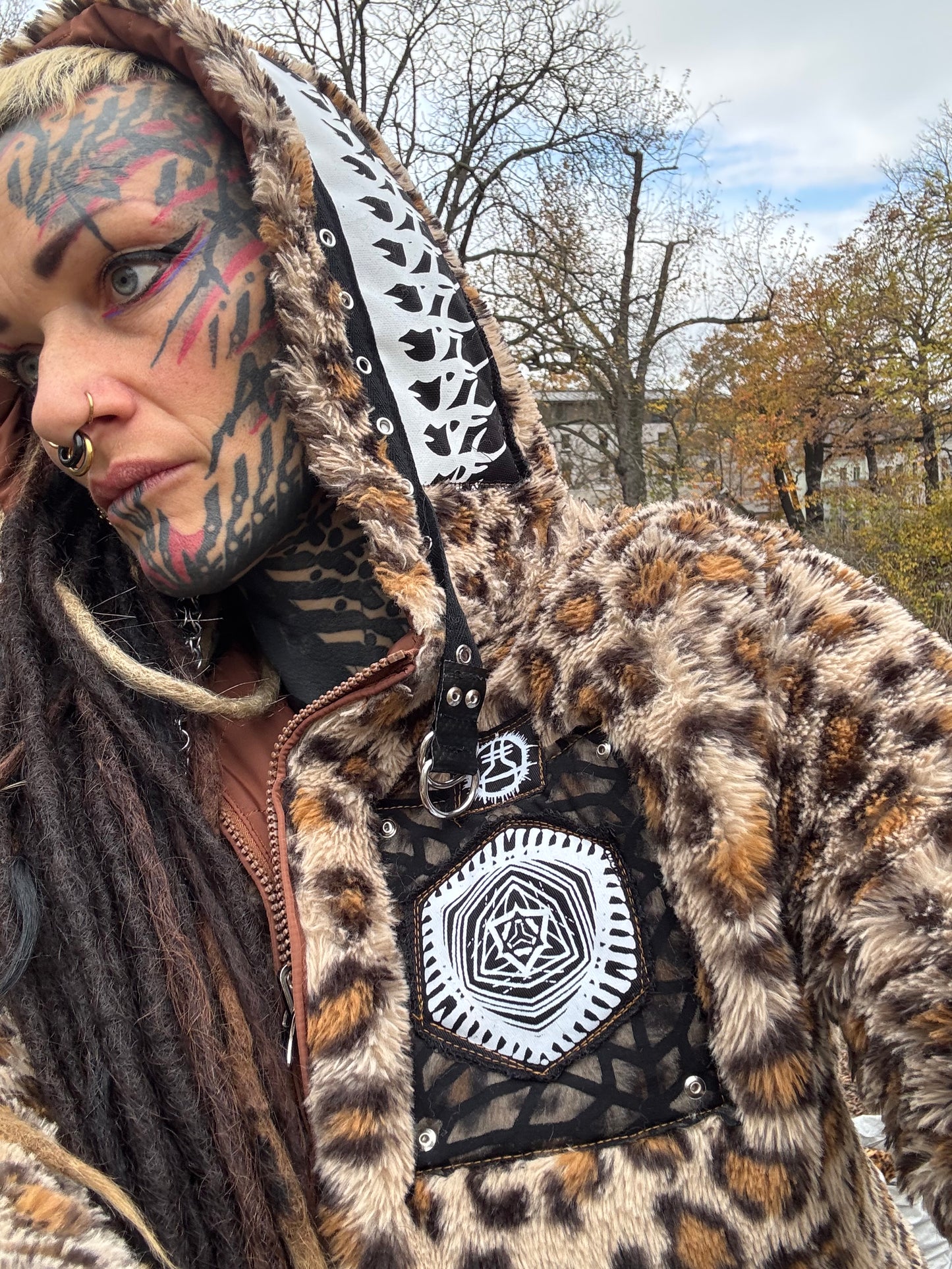 Leopard Crop Jacke S