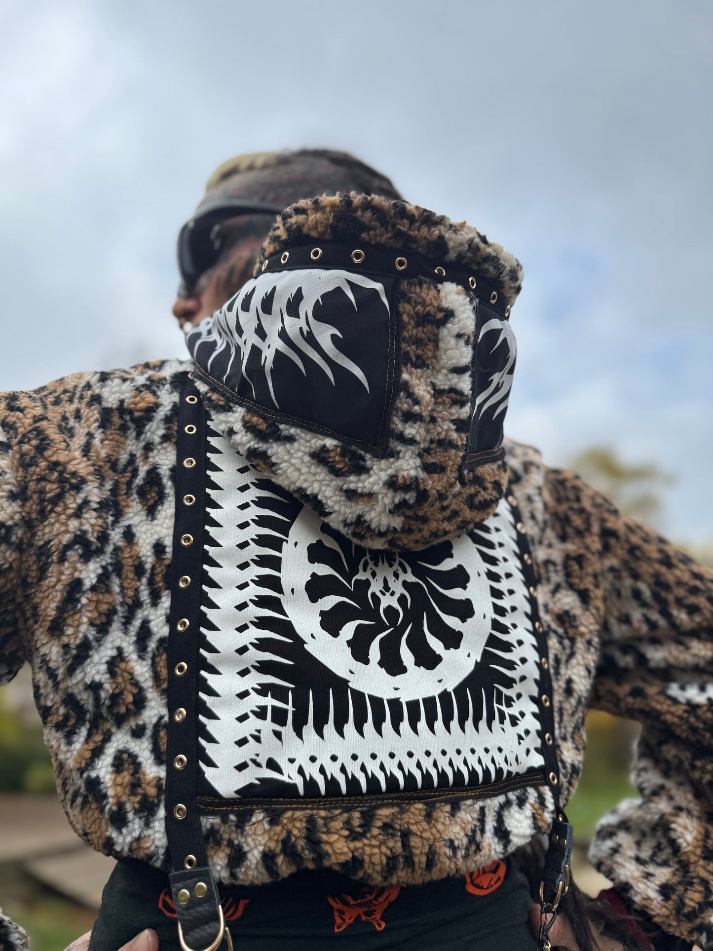 Golden Leopard Crop Jacke S